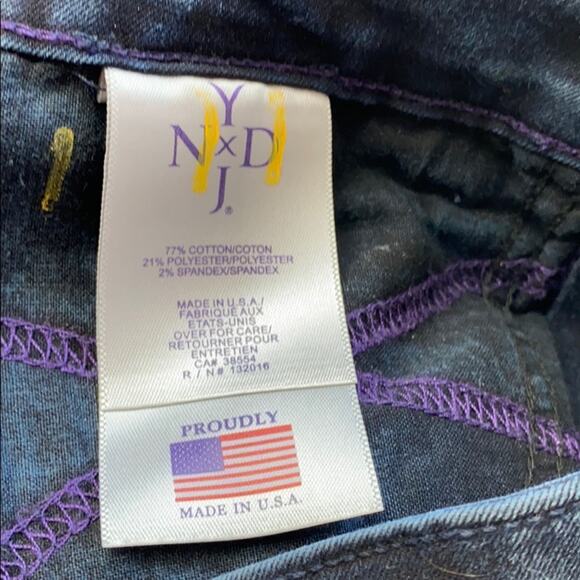 Not Your Daughters Jeans Women's Dark Wash Denim Skinny Legging Jeans Size 4 - Picture 10 of 12